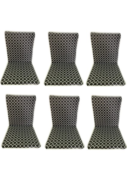 Sandalye Minderi Arkalıklı Lastikli Fermuarlı Süngerli-6 Adet(Kara Çatı)Yıkanabilir fiyatları