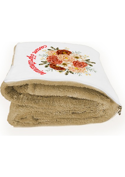 Öğretmenler Günü Armağanı Opsiyonel Ikisi Bir Arada Yastık Battaniye 36x36 Cm fiyatları