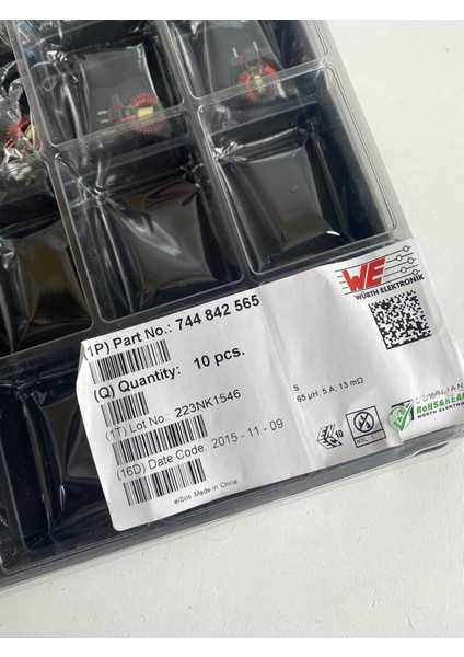 Würth Elektronik 744842565 Indikatör Bobin 65UH 100KHZ 13MOHM 10 Adet