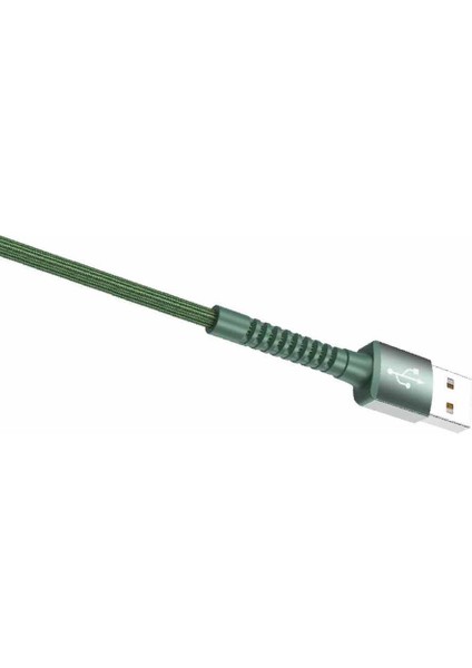 K551 Micro USB Metal Başlı Data/şarj Kablosu 3A 1mt