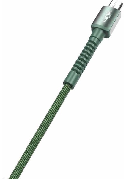 K551 Micro USB Metal Başlı Data/şarj Kablosu 3A 1mt