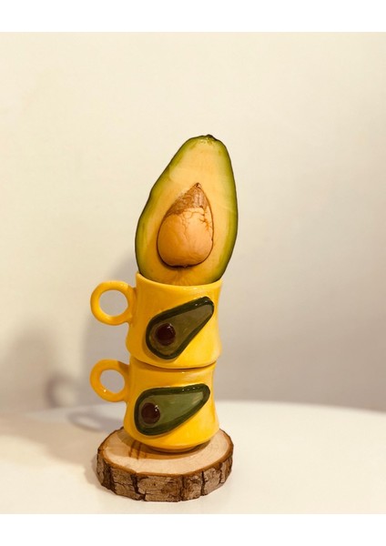 Avakado Seramik Fincan