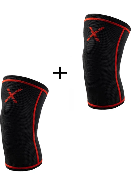 Dex Supports Fitness Spor Dizlik, Ortopedik Antrenman Dizliği , Knee Sleeve, 2'li Paket