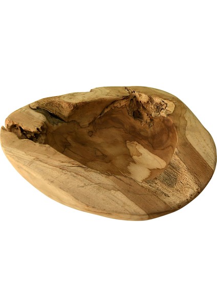 Teak Ağacı El Yapımı Servis Tabağı 30*30*8cm