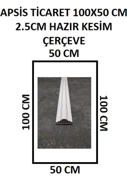 Dekoratif Hazır Kesim Çerçeve DF-2513 2.5cm (3 Metre)