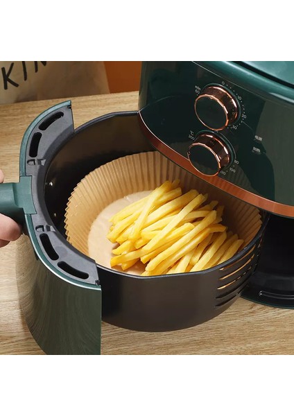 Büyük Boy Fritöz Pişirme Kağıdı Xl-Xxl  Uygun Air Fryer Tüm Markalara Uygun 50 Adet