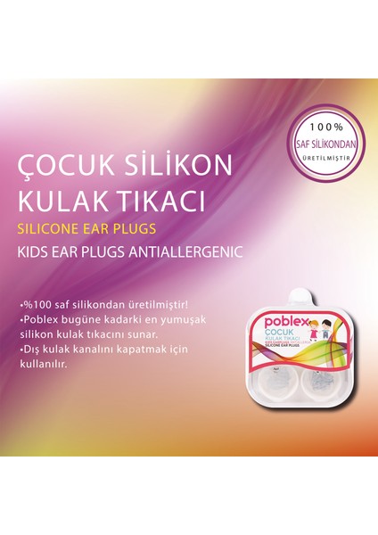 Silikon Kulak Tıkacı Çocuk 2 Li
