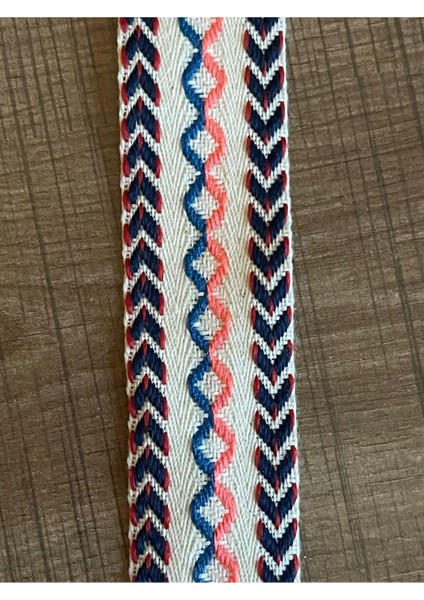 Zincir Şerit Tasarım Dekoratif Etnik Desen Şerit 1 Metre En 3 cm