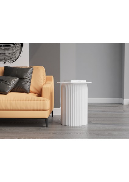 Seton Beyaz Sehpa 55 cm