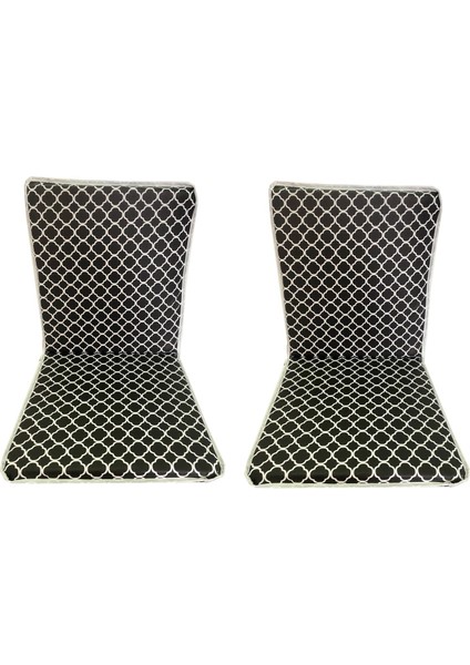 Sandalye Minderi Arkalıklı Lastikli Fermuarlı Süngerli-2 Adet(Kara Çatı)Yıkanabilir fiyatları