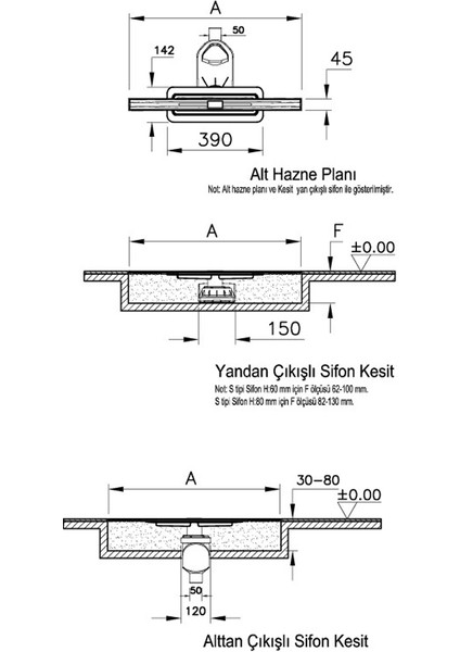 5701684 Clear-Cut V-Flow 60 cm Duş Kanalı Parlak Krom Yandan