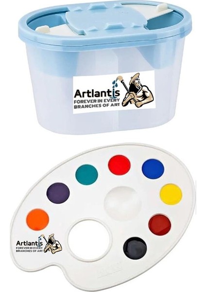 Akrilik Boya Resim Seti Südor Monalisa 12 Renk 70 ml Akrilik Boya 2 Tuval 50X70 Fırça Spatula Şövale