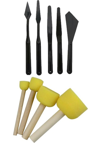 Akrilik Boya Resim Seti Südor Monalisa 12 Renk 70 ml Akrilik Boya 2 Tuval 50X70 Fırça Spatula Şövale