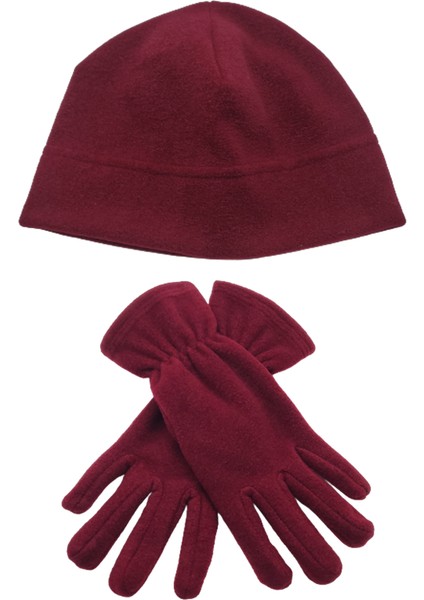 Kadın Kışlık Termal Polar Eldiven - Polar Bere 2'li Set