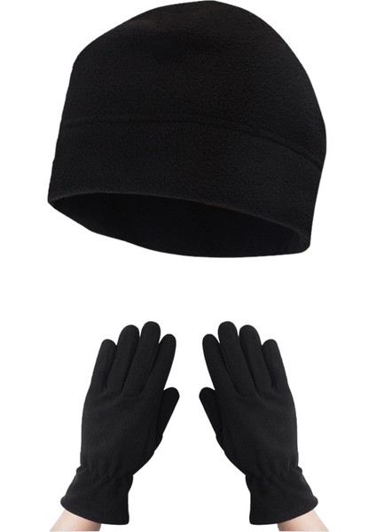 Kadın Kışlık Termal Polar Eldiven - Polar Bere 2'li Set