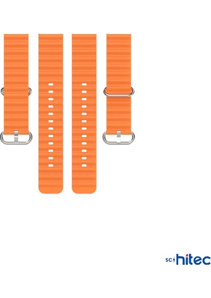42-44MM Yeni Nesil Apple Uyumlu Akıllı Saat Kordonu Turuncu