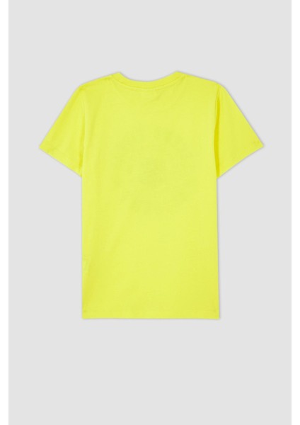 Erkek Çocuk Bisiklet Yaka Kısa Kollu Tişört Y6478A622HS