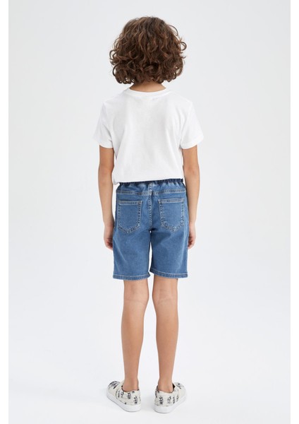 Erkek Çocuk Jean Görünümlü Bermuda X5571A622SM
