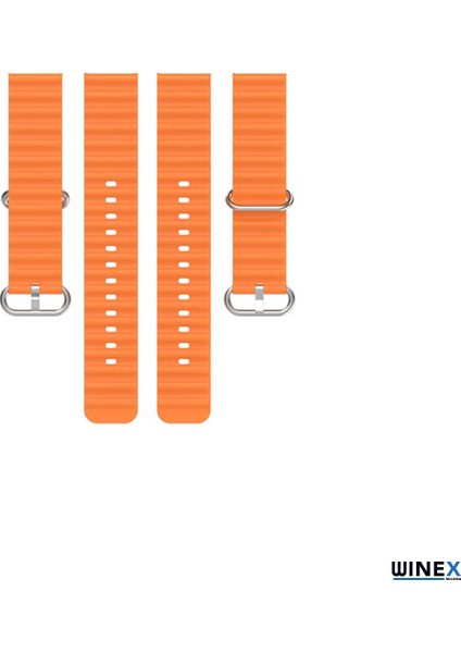 42-44MM Yeni Nesil Apple Uyumlu Akıllı Saat Kordonu Turuncu