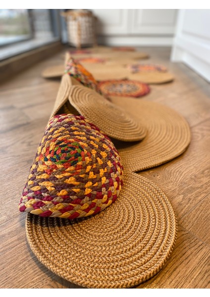 Milda Jüt Hasırlı Örgü Kilim 55 Jüt Halı