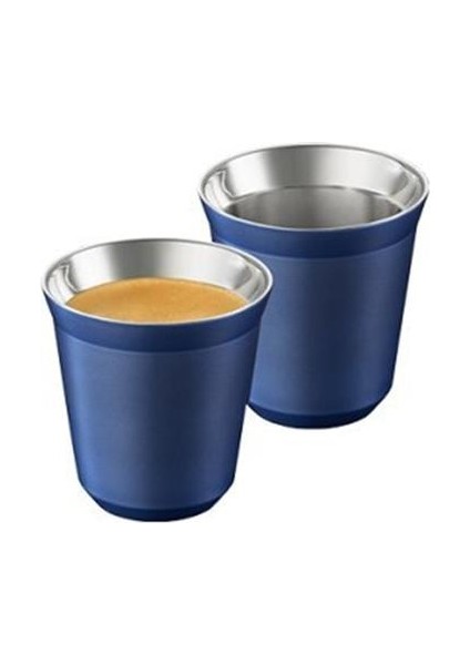Espresso Kupalar 80Ml, Paslanmaz Çelik Espresso Bardaklar, Yalıtımlı Çay Kahve Kupalar Çift Duvar Kupaları Bulaşık Makinesi Güvenli | Kupalar (Mavi) (Yurt Dışından) indirimleri