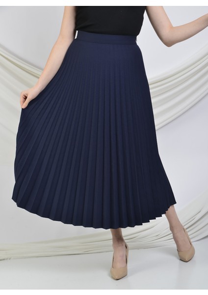 Kadın Plisoley Etek 781 Lacivert fırsatları