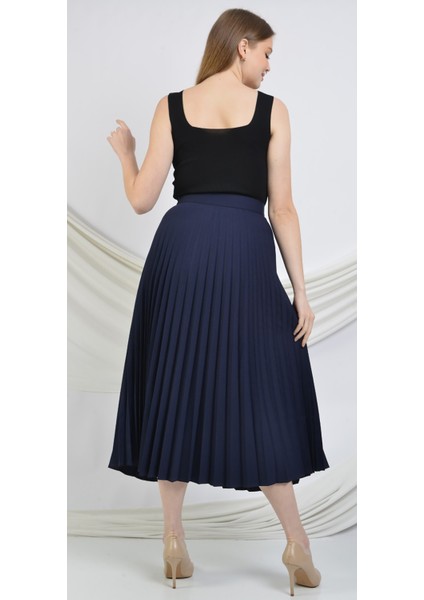 Kadın Plisoley Etek 781 Lacivert indirimleri