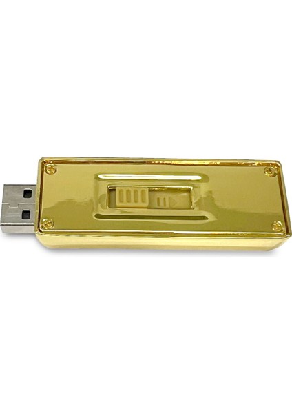 Kişiye Isme Özel Altın Külçe Şeklinde Hediyelik Isimli 64 GB Flaş USB 2.0 Flash Bellek