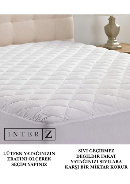 Inter Z Kapitoneli Fitted Yatak Koruyucu Alez (TÜM EBATLAR) 100x200