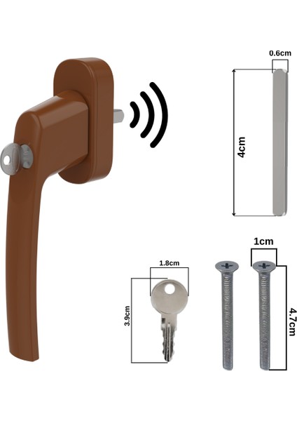 Kilitli Pencere Kolu Kahverengi Lara Akustik modelleri