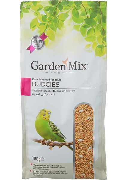 Gardenmix Platin Seri Muhabbet Kuşu Yemi, 1 kg