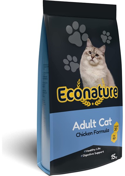 Econature Yetişkin Kedi Maması, Tavuklu, 15 kg fiyatları