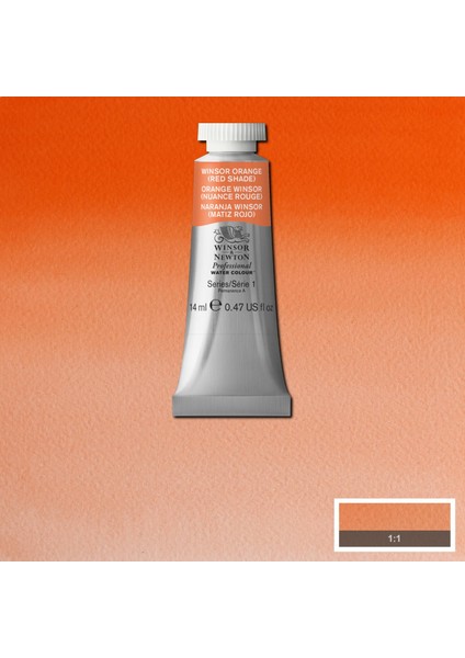 Professional Sulu Boya 14ML Winsor Orange (Red Shade) 723 S.1