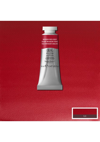 Professional Sulu Boya 14ML Winsor Red Deep 725 S.1