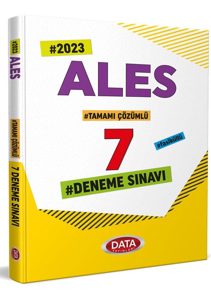 ALES Tamamı Çözümlü 7 Deneme Sınavı