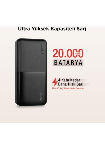 Mojue By PB10 20.000MAH Pd 20W Taşınabilir Şarj Aleti/pow