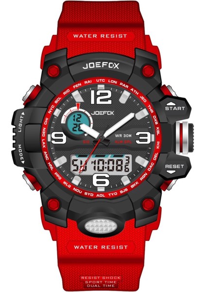 JO.G.S04 Kücük Kasa Digital&analog Kronmetre+Takvim+Alrm+Aydınlatma 8-15 Yaş Arası Çocuk Saati