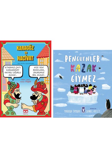 Karagöz ile Hacivat Son Sürüm / Penguenler Kazak Giymez (2 Kitap Set)