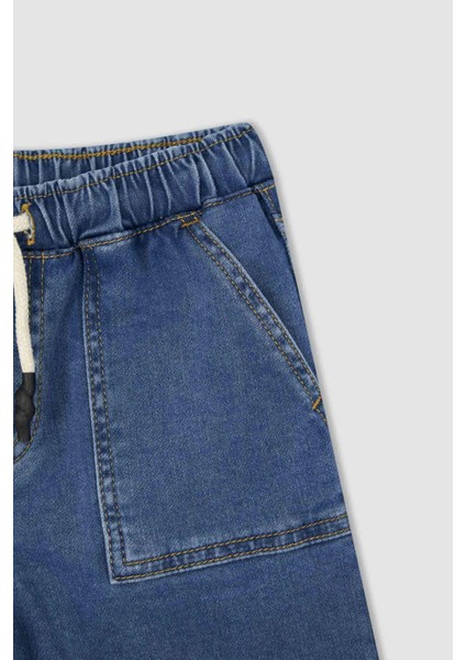Erkek Çocuk Jean Görünümlü Bermuda X5571A622SM