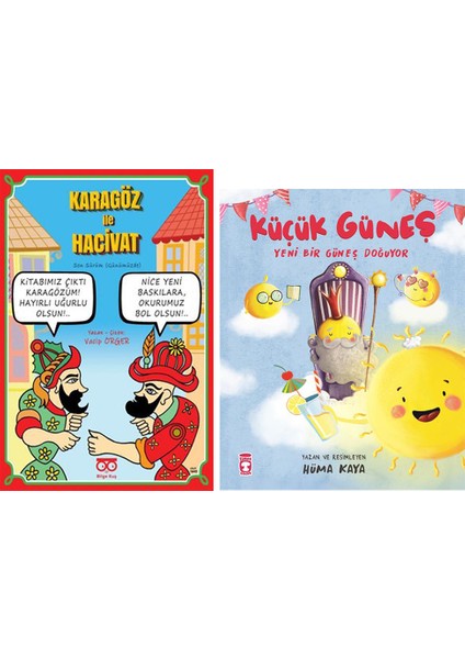 Karagöz ile Hacivat Son Sürüm / Küçük Güneş (2 Kitap Set) - Hüma Kaya