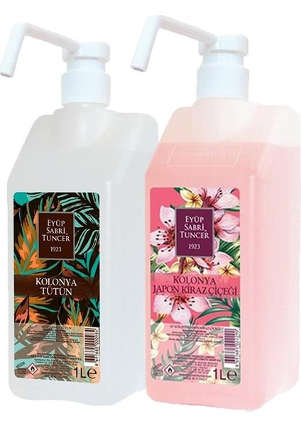 Kolonya Sprey Başlıklı 1 Lt Japon Kiraz Çiçeği ve Tütün