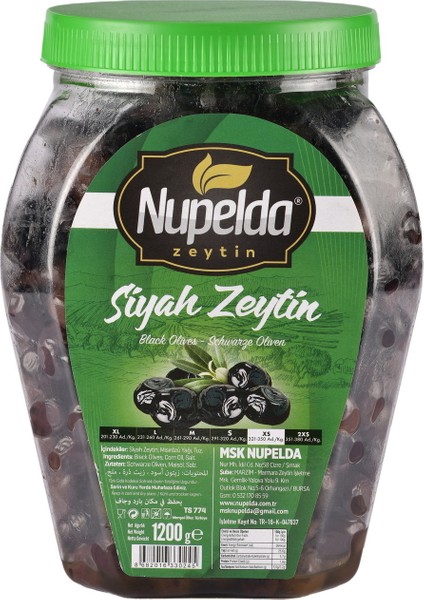 (Xs) Ebat Siyah Zeytin 1200 gr