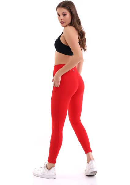 Bayan Uzun Tayt Cepli Yüksek Bel Toparlayıcı Sporcu Taytı fiyatları