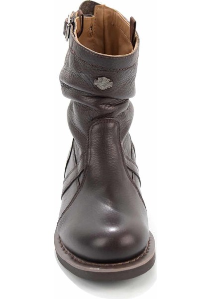 Dark Brown Leather Kadın Bot & Bootie HD0777063403 fırsatları