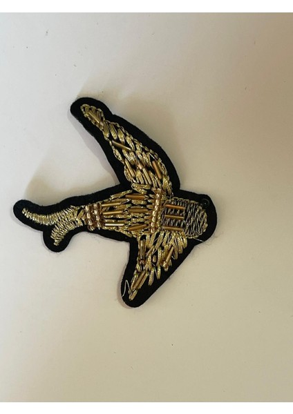 6x5 cm Taşlı Nakışlı Taşlı Arma Yama Aplike