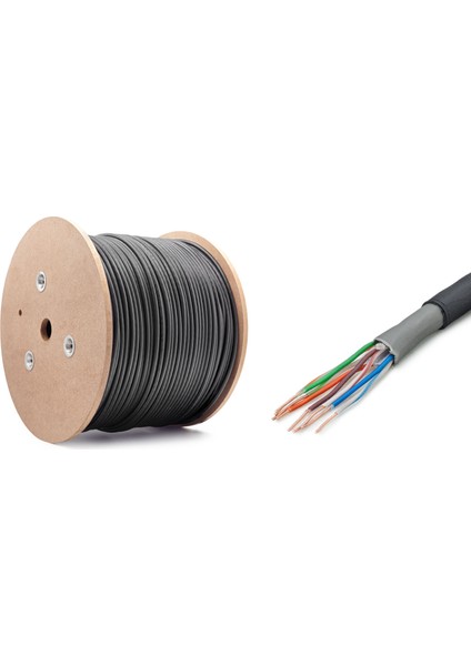 Dış Ortam Cat6 Data Internet Kablosu Patch Cord(%bakır)