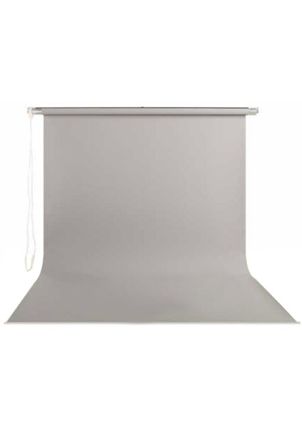 90CM x 120CM Sonsuz Gri Fon Perdesi Seti