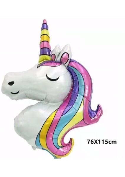 Unicorn Balon Folyo Set Konsept Doğum Günü Set Yaş Balon Set modelleri
