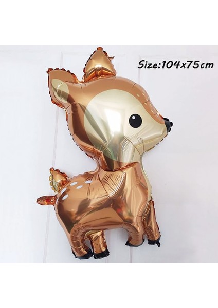 Geyik Balon Woodland Balon Yaş Balon Rakam Konsept Balon Set Doğum Günü Set