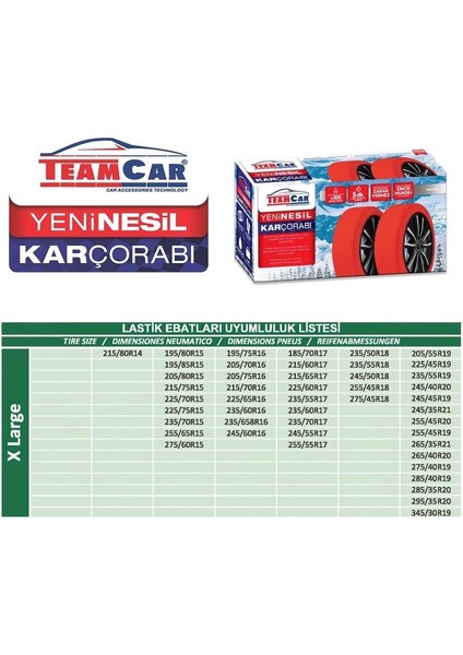 Team Car Kar Çorabı Actıve X- Large